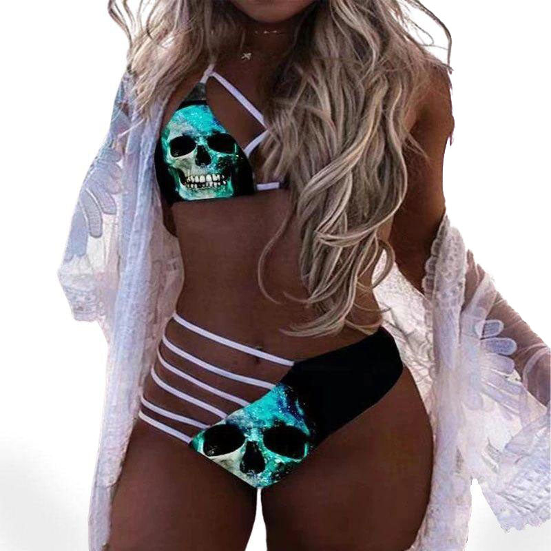 Summer Skull Bikini Set  Gothic Bikini – All Things Gothic