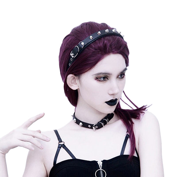 Metal Ace Steampunk Rivet Headband