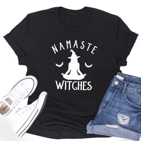 Namaste Witches Cotton Gothic Shirt