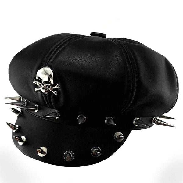 Steampunk Biker Skull Hat