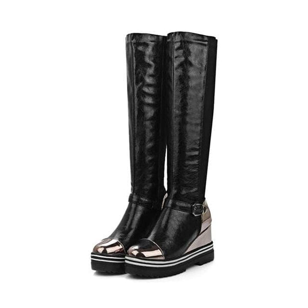 Moto Mama Platform Boots