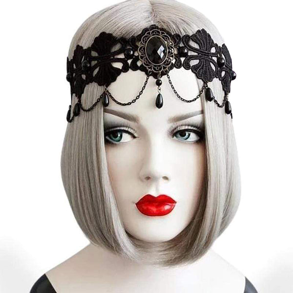 Aurora Punk Vintage Lace Headband