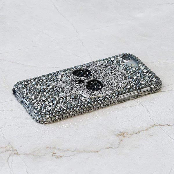 3D Skull Bling Phone Case - Samsung