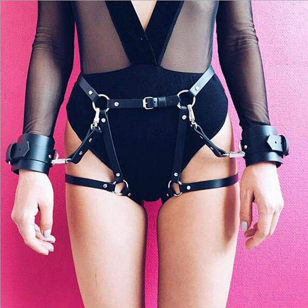 Lust Punisher BDSM Faux Leather Restraints