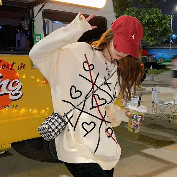 Tic Tac Toe Knitted Sweater