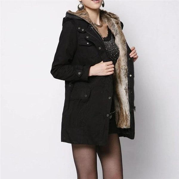 Classy Warm Hooded Coat