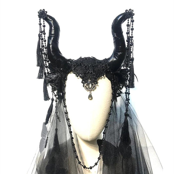 Dark Fairy Horn Headdress