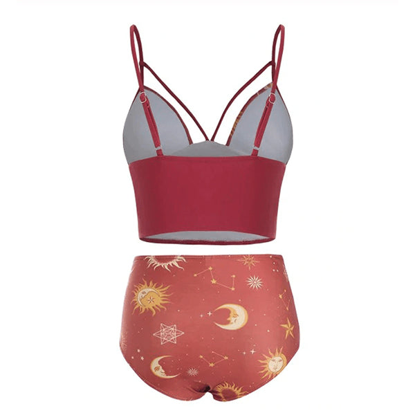 Sun & Moon Tankini Swimsuit Set