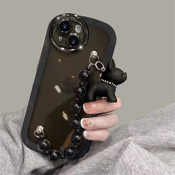 Black Bulldog Bracelet Phone Case