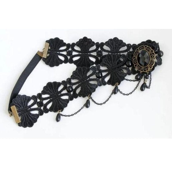 Aurora Punk Vintage Lace Headband