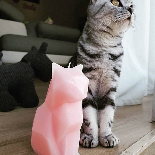 Enchanting Cat Shape Candle