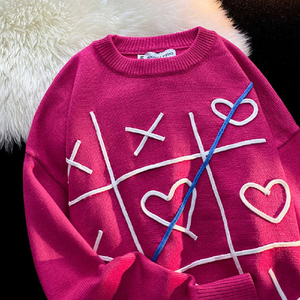 Tic Tac Toe Knitted Sweater